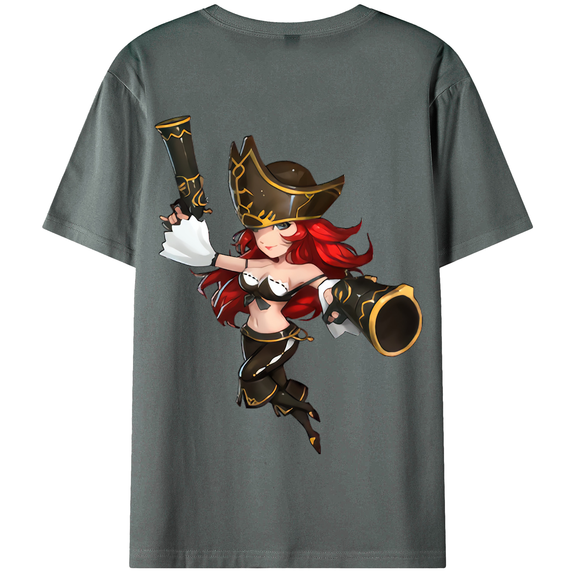 リーグ・オブ・レジェンド League of Legends LOL 綿100％半袖Tシャツ（背面プリント）